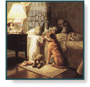 Ron Bayens art print: Bedtime Prayer