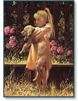Jim Daly art print: Her First Love